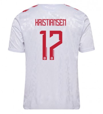 Danmark Victor Kristiansen #17 Replika Udebanetrøje EM 2024 Kortærmet